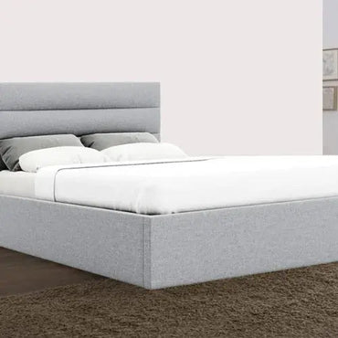 Benny Ottoman Gas Lift Fabric Storage Bed Frame