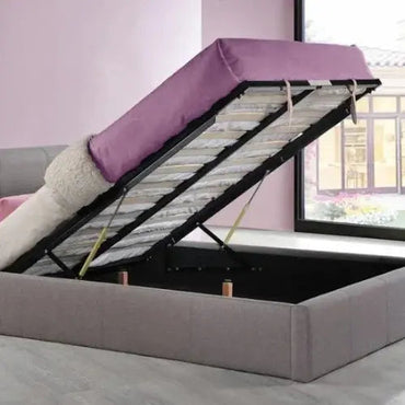 Selena Ottoman Gas Lift Storage Fabric Bed