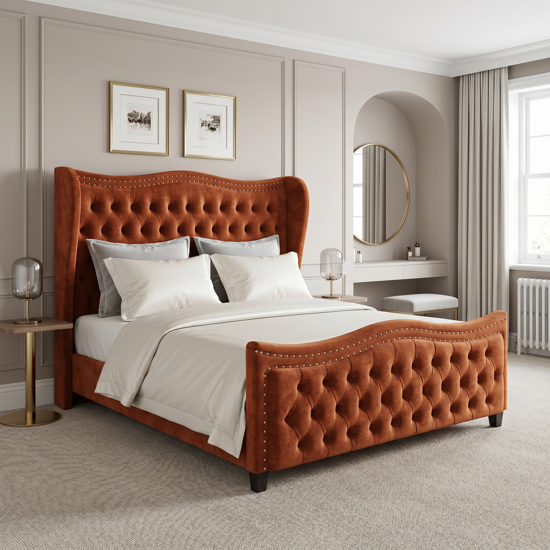 Fabric upholstered Beds and Mattress Care Guide