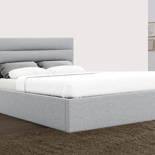 Benny Ottoman Gas Lift Fabric Storage Bed Frame