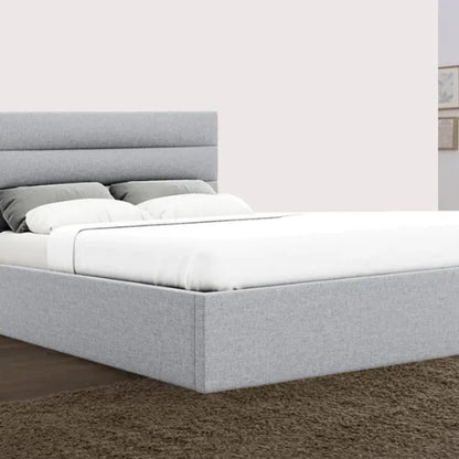 Benny Ottoman Gas Lift Fabric Storage Bed Frame