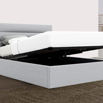 Benny Ottoman Gas Lift Fabric Storage Bed Frame