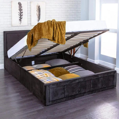 Rio Upholstered Bed Frame | Multi Colour Ottoman Storage