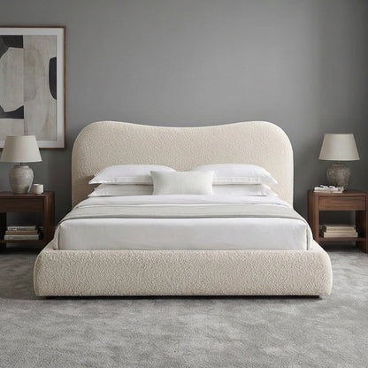 Ameer Boucle Bed | Teddy Fabric Bed Frame