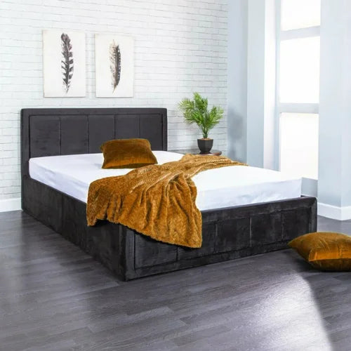 Rio Upholstered Bed Frame | Multi Colour Ottoman Storage