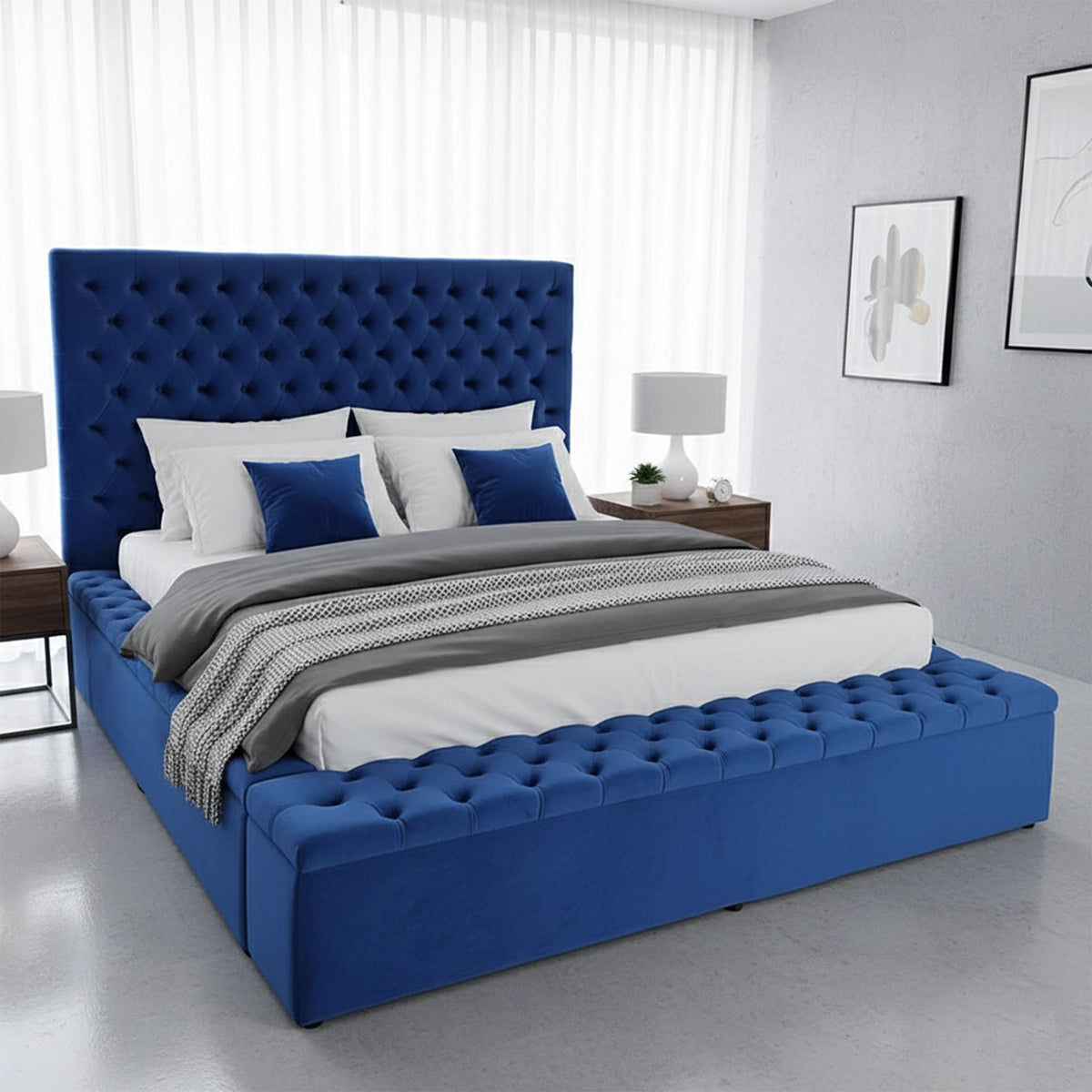 Royal Ambassador Bed Frame | Multi Colour Ottoman Storage