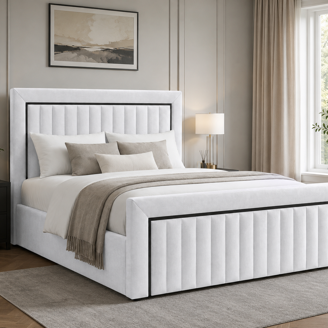 Istanbul Luxury Bed Frame – Premium Upholstery, Storage & Mattress Options