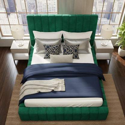 Royal Bespoke Black Crush Velvet Ambassador Bed Frame