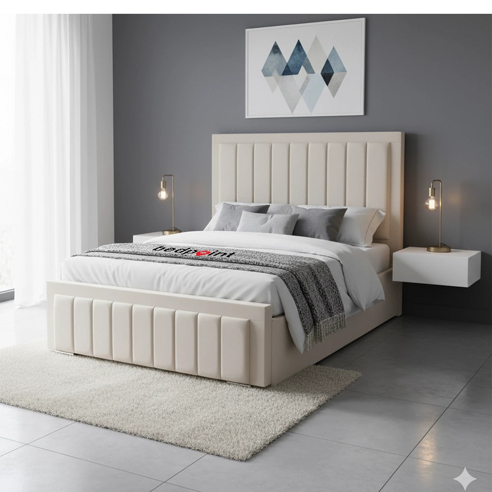 Ruda Upholstered Bed Frame | Storage Bed