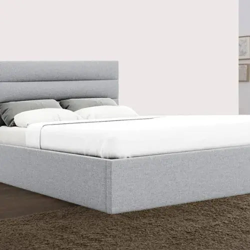 Benny Ottoman Gas Lift Fabric Storage Bed Frame