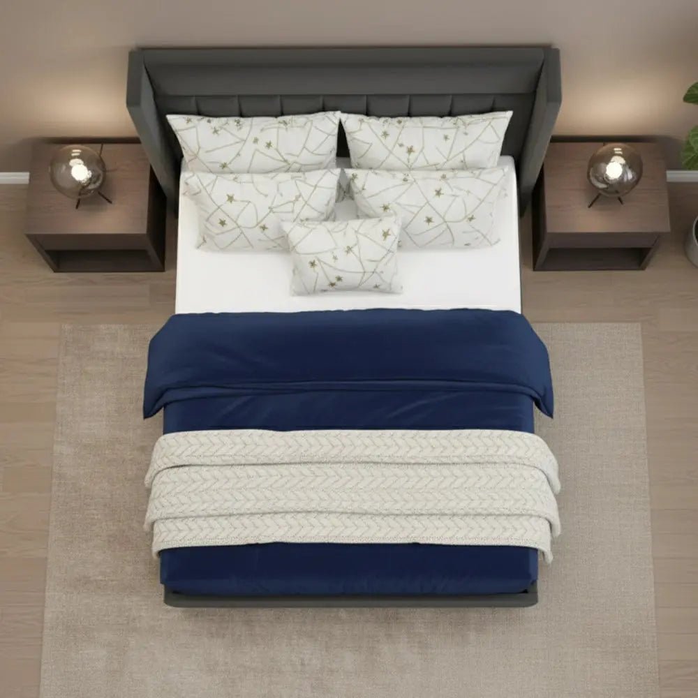 Ember Wing Bed and Mattress Gas Left Storage Bed Frame