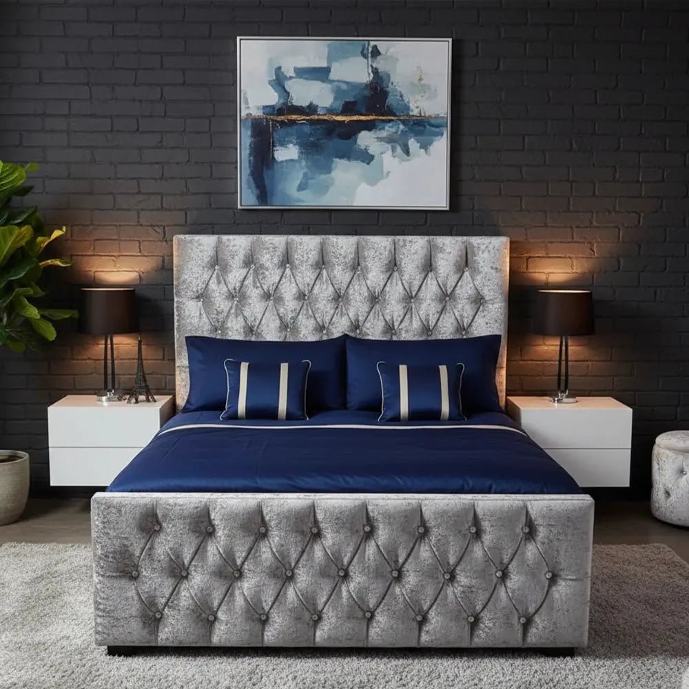 Grey Plush Velvet