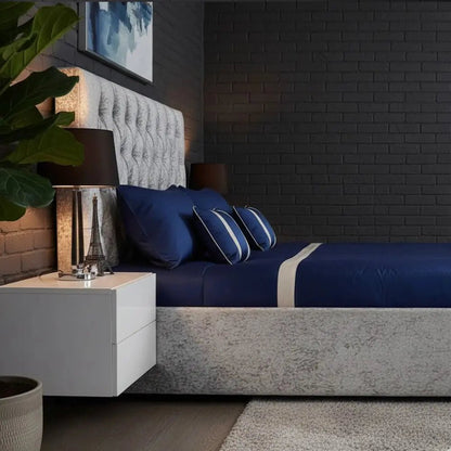 Grey Plush Velvet