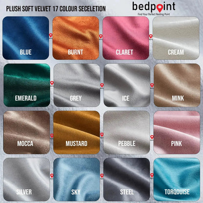 Heart Boucle Bed Teddy Fabric Bed frame