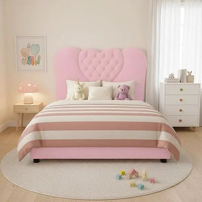 Luxury Heart Teddy chesterfield bed For Kids