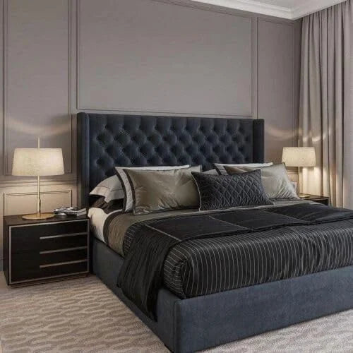 Oslo Winged Bed Frame | UK Made Storage & Mattress Option