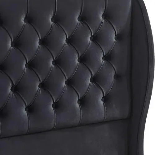 Oxford wing Bed Modern Upholstered Tufted Bed Frame