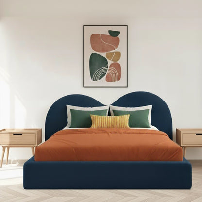 Maple Heart Bouclé Teddy Bed Frame | Storage
