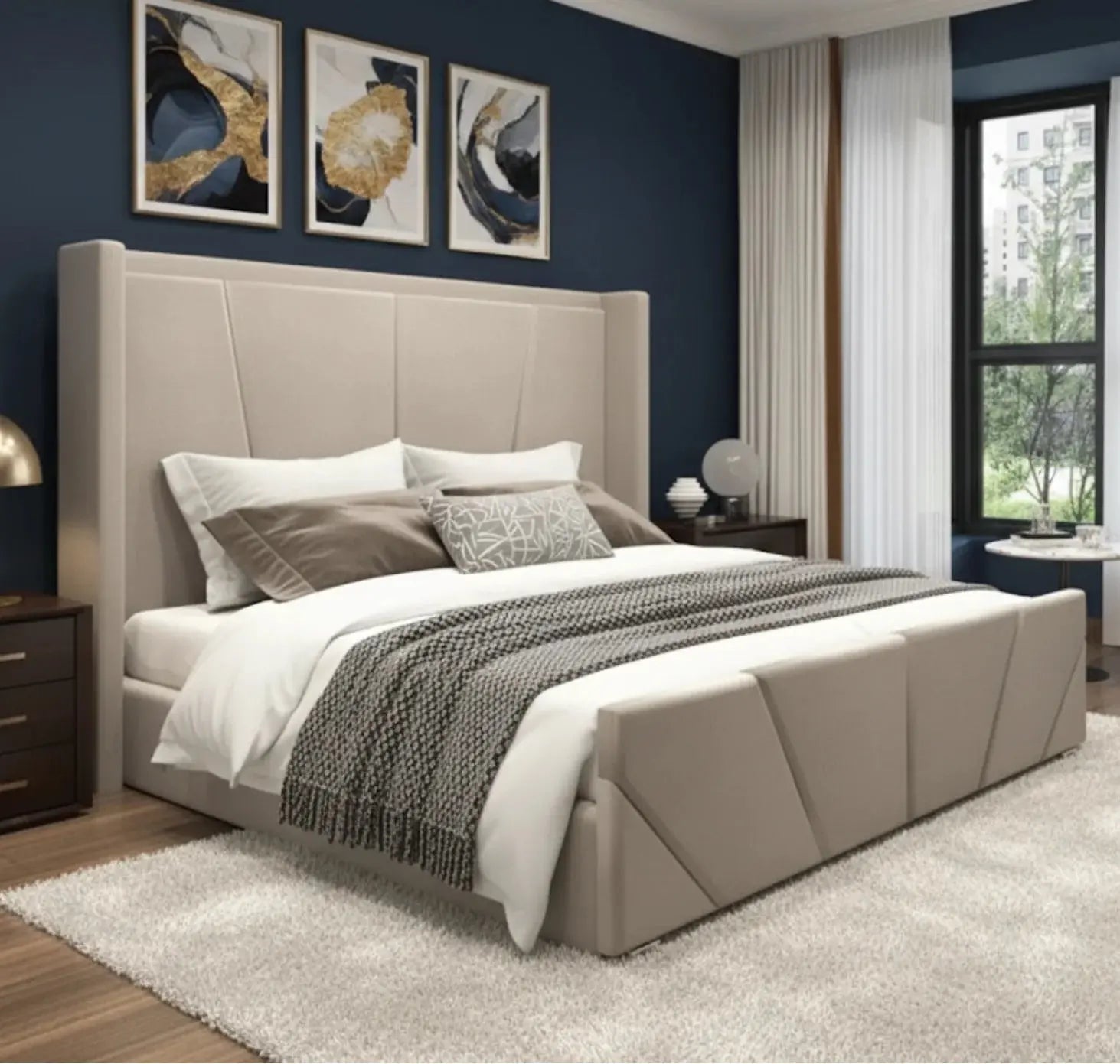 Wing bed Sunray line Bed Frame